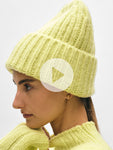 Cashmere Blend Ribbed Beanie