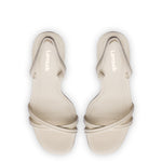 Annie Sandal In Ivory Leather