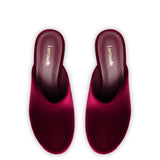 Miso Platform Clog In Wine Velvet