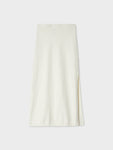 Cotton Slub Side Slit Skirt