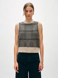 Cashmere Houndstooth Shell