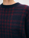 Cashmere Plaid Crewneck