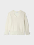 Brushed Cashmere Easy V Neck