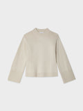 Merino Cashmere Waisted Crewneck