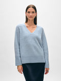 Brushed Cashmere Easy V Neck