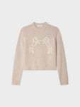 Cashmere Blend Horse Embroidered Crewneck