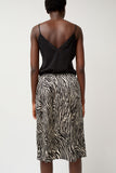 6397 Printed Slip Skirt in Zebra Print