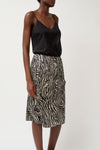 6397 Printed Slip Skirt in Zebra Print