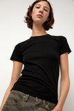 6397 Shrunken Tee in Black