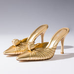 Valerie Pump In Gold Metallic Leather