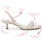 Mini Annie Sandal In Ivory Leather