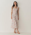 ASCELLA DRESS -- BLANC FLOWERING MEADOW