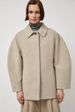 Amomento Hourglass Half Coat in Beige