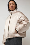 Anggae Satin Reversible Outer in Beige