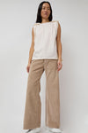 Baserange Tajo Wide Pants in Sand