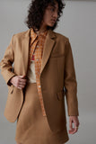 CLAUDIA JACKET | CAMEL MELTON WOOL