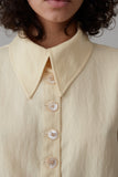 CARISSA SHIRT | BUTTER CRINKLE DRAPE