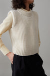 DYLAN SWEATER VEST | CREAM HIGHLAND WOOL