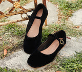 MARY JANE SLIPPER -- BLACK