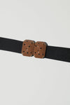 Exquisite J Micro Crystals Belt in Camel