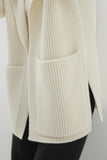 ZENA RIBBED CASHMERE CARDIGAN