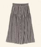 FABIENNE SKIRT -- NAVY COUNTRYSIDE PLAID