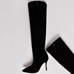 Kate Slouch Boot In Black Suede