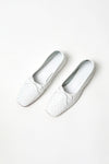 Freda Salvador Jada Woven Ballet Flat in White