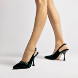 Ines Hi Pump In Jungle Velvet