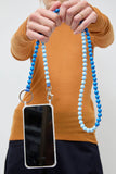 Ina Seifart Handykette Iphone Necklace in Blue Duo