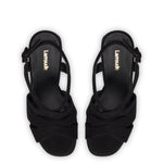 Bee Sandal In Black Suede