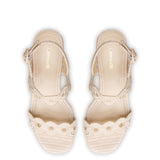 Florence Broderie Sandal In Natural Raffia