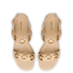 Milan Sandal In Beige Raffia