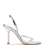 Annie Sandal in Silver Specchio with Swarovski® Crystals