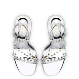 Annie Sandal in Silver Specchio with Swarovski® Crystals