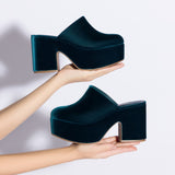 Miso Platform Clog In Deepsea Velvet