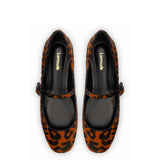 Blair Ballet Flat In Leopard Print Calf Hair