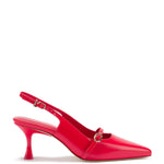 Ines Pump In Scarlet Leather