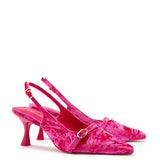 Ines Pump In Pink Velvet