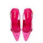 Ines Pump In Pink Velvet