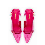 Ines Pump In Pink Velvet