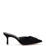 Flora Pump In Black Suede