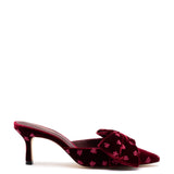 Mini Elle Pump In Wine Velvet