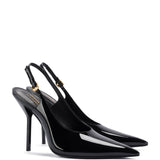 Larroudé x Altuzarra Pump In Black Patent Leather