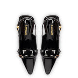 Ines Hi Pump in Black Patent Leather