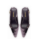 Ines Hi Pump In Purple Velvet