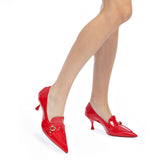 Susan Pump In Scarlet Patent Leather