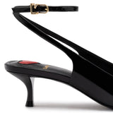 Amal Pump In Black Patent Leather