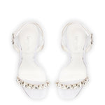 Calypso Sandal In White Fabric