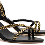 Milanina Mini Sandal In Black Leather